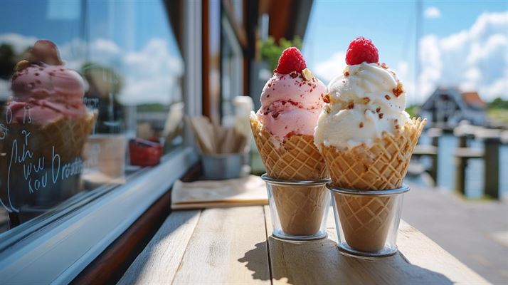 Dansk produceret is på rungsted havn - En smagfuld oplevelse